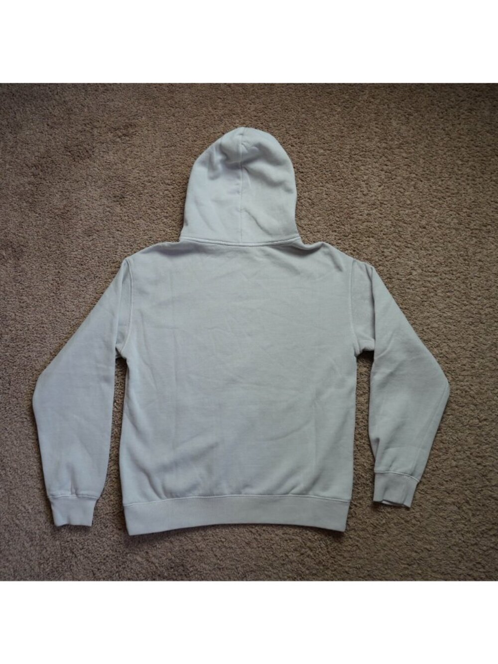 AS Colour Hoodie Mens S Beige FUD Embroidered Faded Relax Pullover Streetwear - Picture 2 of 9
